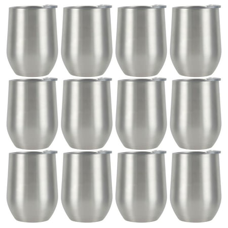 

MICHAELS Bulk 12 Pack: 12oz. Silver Stainless Steel Wine Tumbler by ArtMinds™
