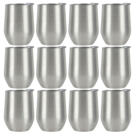 

MICHAELS Bulk 12 Pack: 12oz. Silver Stainless Steel Wine Tumbler by ArtMinds™