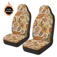thumbnail image 4 of Uorisanigo 2PCS Car Seat Covers for Front Seats, Fluffy Ethnic Flowers Automotive Seat Covers for Cars SUV Pick-up Truck Sedan Seats Cover Cushion, Easy to Install, Auto Accessories, 4 of 7