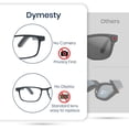 thumbnail image 5 of AI Smart Glasses,Titanium Frame,Real-Time Translation,Recording Glasses with ChatGPT,Bluetooth Audio Glasses, 48H Battery Life for Men and Women,Black, 5 of 10