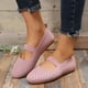 thumbnail image 2 of Amzcrzy Zapatos de mujer,Zapatos de mujer,Zapatillas de mujer, Zapatos planos de punta redonda de color liso para mujer, zapatillas suaves e informales Sandalias Mujer Zapatillas De Casa, 2 of 9