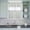 Navy, variant on 3 Piece Kitchen Curtains and Valances Set Green Stripe Cafe Curtains 36 Inch Length Modern Farmhouse Geometric Striped Valance & Tier Curtain for Living Room Bedroom Small Window 54"x18" 27"x36"*2
