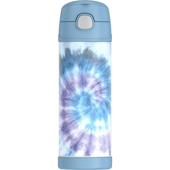 Thermos 16 Oz Vacuum Insulated Hydration Bottle, Tie Dye Blue