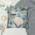thumbnail image 2 of Nawypu  Nautical Coastal Throw Pillow Covers Ocean Themed Beach Seashell Coral Starfish Pillows Case Soft Cushion Covers for Outdoor Sofa Home Decor, 2 of 5