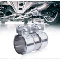 thumbnail image 1 of Exhaust Clamp 50mm Universal Double Stainless Steel Muffler Pipe Band for 2 Inch Automotive ID Tube, 1 of 4