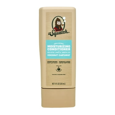 Dr. Squatch Coconut Castaway Natural Hair Conditioner for Men, 11 fl oz