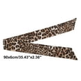 thumbnail image 4 of Unique Bargains 1 Pc Scarf Headband Leopard Neck Scarf for Women Coffee Color, 4 of 5