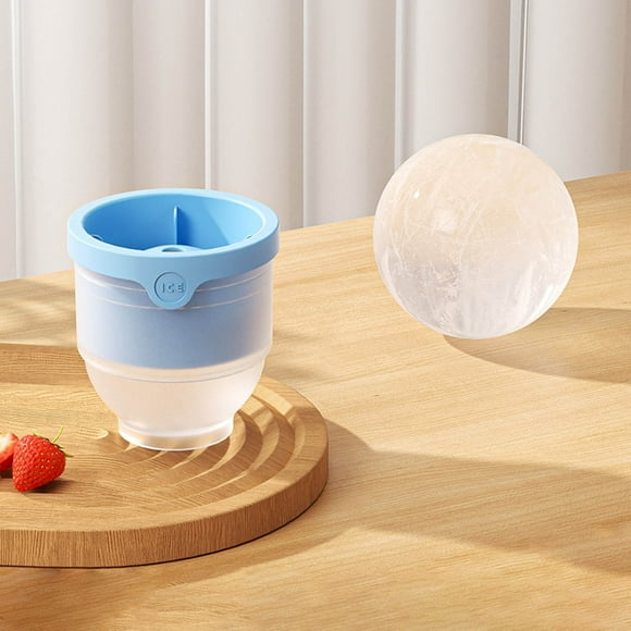 Utensilios de cocina HWRETIE,artefacto grande para hacer bolas de hielo,molde esférico de silicona para bloques de hielo caseros,bandeja de hielo para bebidas y cócteles en el refrigerador
