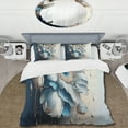 thumbnail image 2 of Designart "Cool Blue Daisy III" Floral & Botanical Bedding Covert Set - Daisy Blue Floral Bed Set With 1 Sham, 2 of 6