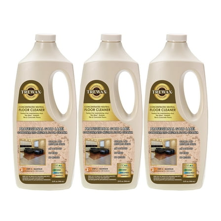 Trewax Professional Gold Label Concentrated Neutral Floor Cleaner, 32-Fluid Ounce, Pack of 3