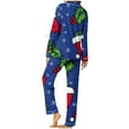 thumbnail image 4 of Xihbxyly Christmas Pajamas for Women, Women's Christmas Printed Pajama Set for Daily Home Wear Two-Piece Pajama Set with Pocket, 4 of 6