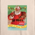thumbnail image 3 of Coca-Cola - Sip Of Good Taste Vintage Coca Cola Santa - Women's Lightweight French Terry Long Sleeve Shirt, 3 of 5