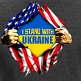 thumbnail image 3 of CafePress - I Stand With Ukraine Support U Long Sleeve T Shirt - Women's Long Sleeve Graphic Tee Casual Fit, 3 of 4