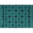 thumbnail image 1 of Ahgly Company Indoor Rectangle Abstract Turquoise Blue Modern Area Rugs, 5' x 7', 1 of 4