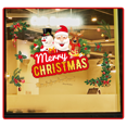 thumbnail image 4 of Etiqueta de la pared de Navidad, Papá Noel navideño y muñeco de nieve Etiqueta de la pared de Navidad Calcomanías de decoración de PVC para escaparate, oficina, restaurante, hogar (60 * 90 cm, B) JM, 4 of 4