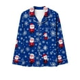 thumbnail image 5 of Xihbxyly Christmas Pajamas for Women, Women's Christmas Printed Pajama Set for Daily Home Wear Two-Piece Pajama Set with Pocket, 5 of 6