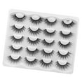 thumbnail image 3 of Pestañas postizas Nikou realistas suaves esponjosas 3D largas 10 pares, 3 of 12