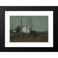 thumbnail image 2 of Roman Kazimierz Kochanowski 18x14 Black Modern Framed Museum Art Print Titled - Landscape with a Cottage (Between 1890 and 1900), 2 of 5