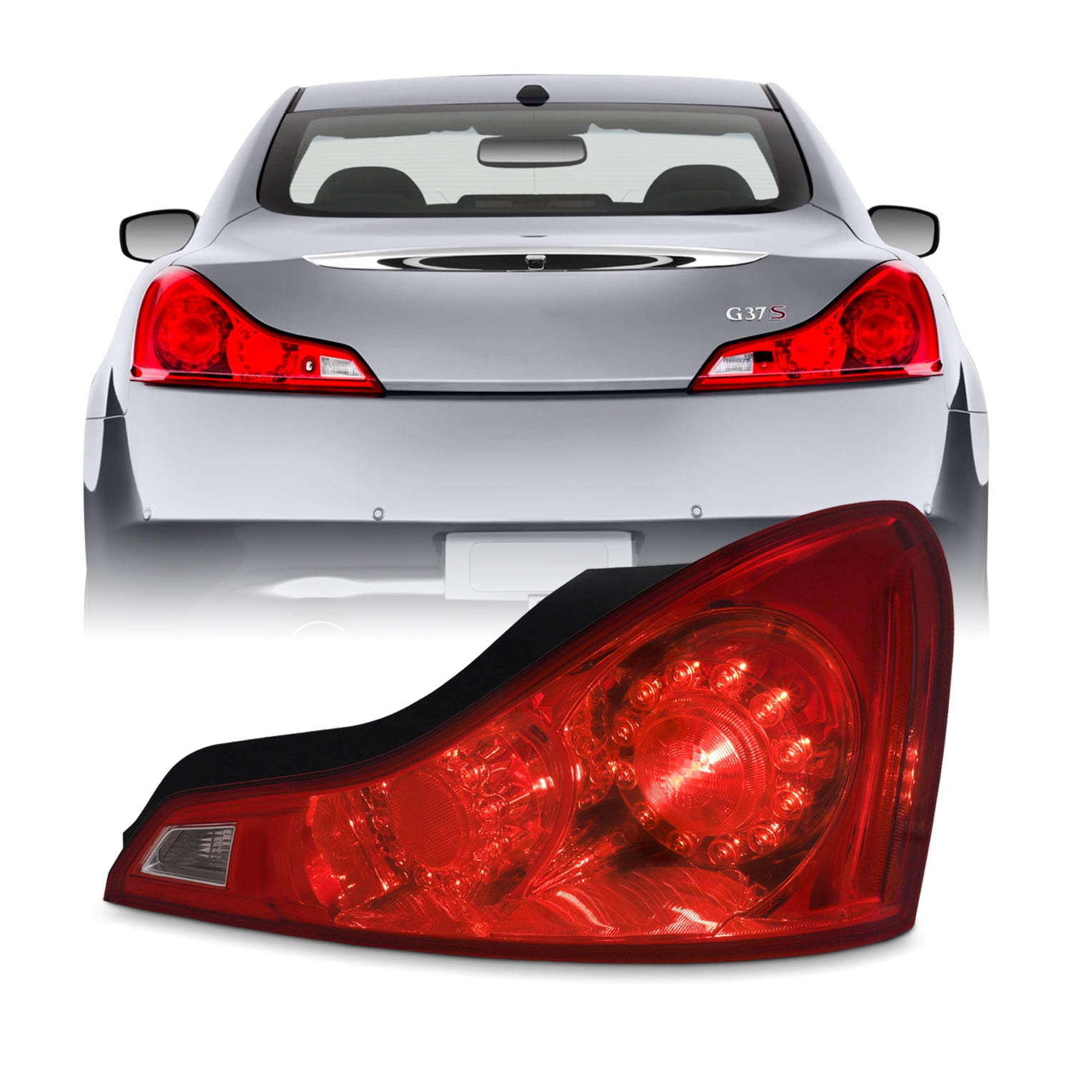 独特な店 IRIS SELECTIONテールライト GTR Style For 20082013 Infiniti G37 1415