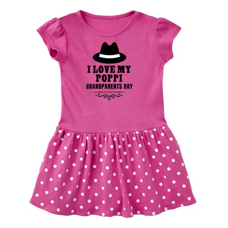 

Inktastic Grandparents Day I Love My Poppi Gift Toddler Girl Dress