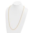 thumbnail image 5 of Auriga Fine Jewelry 14K Yellow Gold Polished 3.6mm Solid Oval Link Cable 30" Chain for Women, 5 of 6