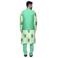 thumbnail image 3 of Atasi Printed Kurta With Solid Pajama & Nehru Jacket Set For Mens Party Wear, 3 of 3