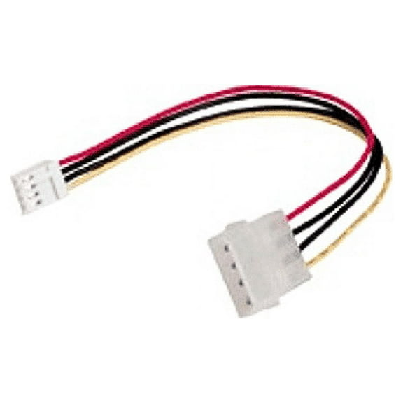 4-Pin Molex to Floppy Drive 4-Pin Power 9 Inch Cable