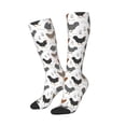 thumbnail image 2 of Daiia Sports Socks Retro Rooster Printed Novelty Crew Socks for Men Women Knee High Socks Cotton Socks Soft & Breathable Support Unisex Socks, 2 of 9