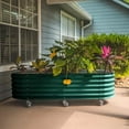thumbnail image 2 of Vego Garden 2 x 6 ft Self-Watering Rolling Planter Raised Gardening Bed Kits-British Green, 2 of 5