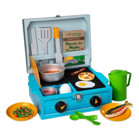 Melissa & Doug Let’s Explore Camp Stove Play Set – 24 Pieces