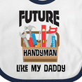 thumbnail image 4 of Inktastic Future Handyman Like Daddy Boys Baby Bib, 4 of 4