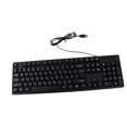 thumbnail image 1 of Teclado Con Cable De 104 Teclas, Teclado De Computadora ABS De Diseño Ergonómico Inclinado, Con Cable De 1,3 Metros Para Computadora Portátil De Escritorio, 1 of 7