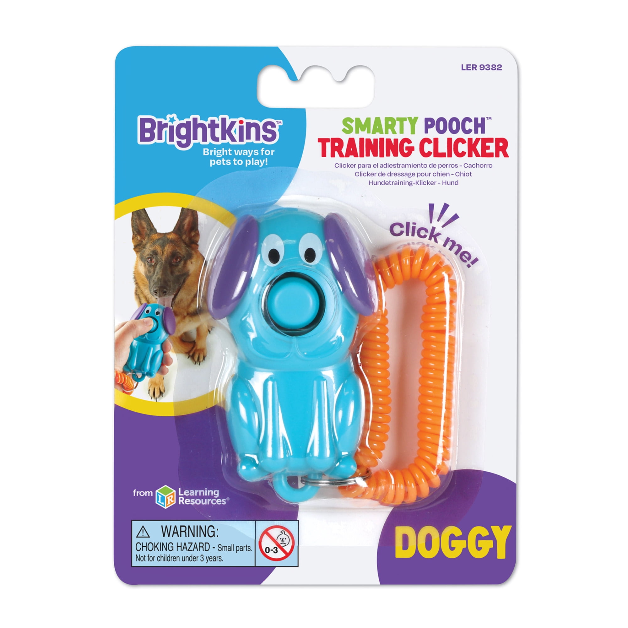 Brightkins Smarty Pooch Dog Training Clicker, Dog Toy and Puppy Toy for Enrichment & Behavior