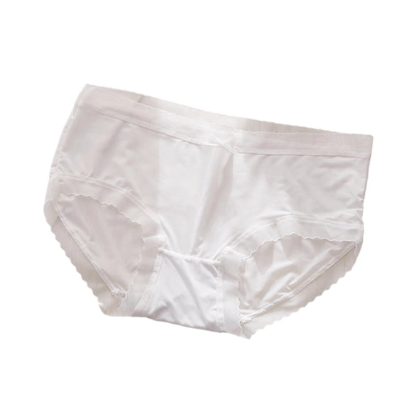 IFNWSV Womens Cotton Briefs Underwear Breathable Soft Solid Color Bikini Panties for Women Daily Fit White XL