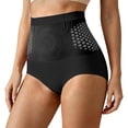 thumbnail image 4 of LILIYA Women's 4 In 1 Fitted Micro-Particle Shorts High Waist Toning Thermogenic Compression Yoga Pants Stretchy Lifting Tummy Control Breathable Firming Leggings, 4 of 7