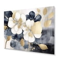 thumbnail image 2 of Designart "Hydrangea Blooms Heaven in White and Gold II" Floral Metal Wall Art Prints, 2 of 5