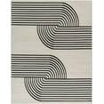 thumbnail image 7 of Hauteloom Buana Bohemian Living Room, Bedroom Runner Rug - Modern Moroccan Farmhouse - Geometric Striped - Beige, Cream, Black - 5' x 7' (5x7), 7 of 7
