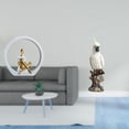 thumbnail image 2 of Figura de loro niña, estatua de animal para mujer, centro de mesa, dormitorio, regalo para lectores, estantería, escultura abstracta de resina, decora, 2 of 8