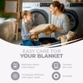 thumbnail image 6 of Superior Diamond Weave Cotton Blanket All Season Bed Blankets, Throw, White, 6 of 12