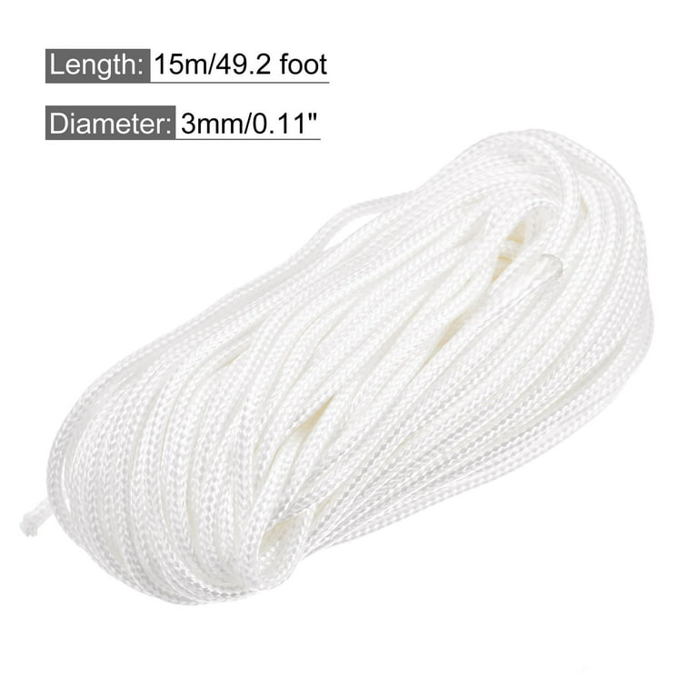 Everbilt 1/4 X 50 White Polypropylene Diamond Braid Rope, 42% OFF