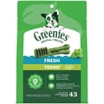 thumbnail image 3 of Greenies Fresh Flavor Adult Natural Dental Dog Treats Teenie Size, 12 oz Pack (43 Count), 3 of 15