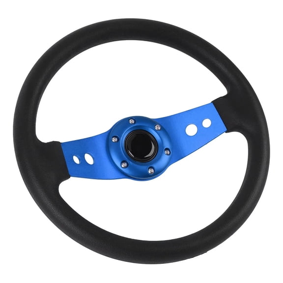 Applicable to 13 Inch Car Racing Steering Wheel PU Look E