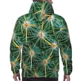 thumbnail image 7 of Lsque Thorns Of Macro Cactus Pattern Casual Men's Hoodie,Hooded Sweatshirt with Kangaroo Pocket,Pullover Hoodie-Small, 7 of 7