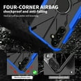 thumbnail image 3 of SaniMore for Samsung Galaxy A14 5G 6.6" 2023 Case, [360°Rotating Kickstand] [Magnetic Car Mount]Shockproof Anti-drop Tri-layer Matte Hybird Rugged Heavy Duty Protective Shell for Galaxy A14 5G, Black, 3 of 10