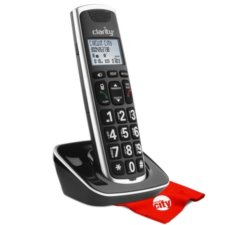 Clarity BT914HS Severe Hearing Loss Cordless Expanding Handset Phone With Circuit City Microfiber Cleaning