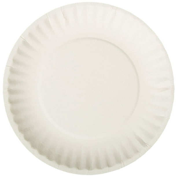 10 PACKS AJM AJMPP6GRE Green Label Paper Plates, Microwavable, 6" Diameter