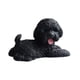 thumbnail image 2 of Figura de perro en miniatura, adorno de escritorio de resina, linda decoración para tablero de automóvil. negro acostado, 2 of 9