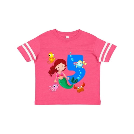 

Inktastic Mermaid 5th Birthday Gift Toddler Toddler Girl T-Shirt