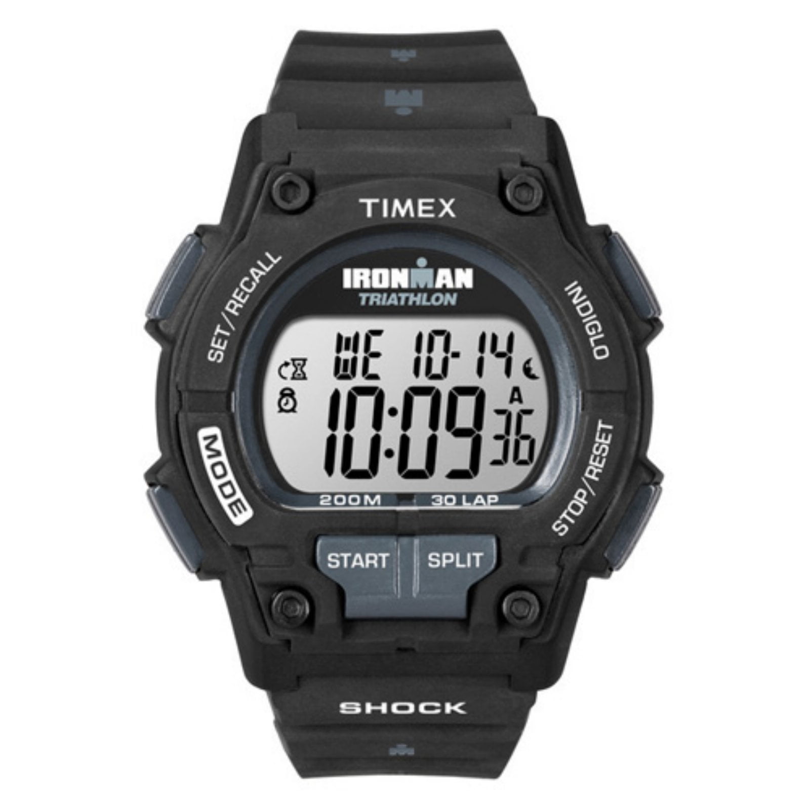Timex Men's Ironman Endure 30 Shock FullSize Watch, Black Resin
