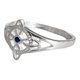 thumbnail image 2 of JOYARIS Anillo Nudo De Bruja Con Zirconia De Color Plata Solida 925 Talla 6 AN-0000330, 2 of 4